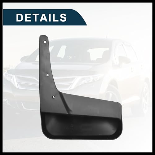 Image of Mud Flap Splash Guard for Toyota Venza 2009-2016 Durable | Front & Rear Side Mudflaps with Mount Accessor 1 Set Durable Material