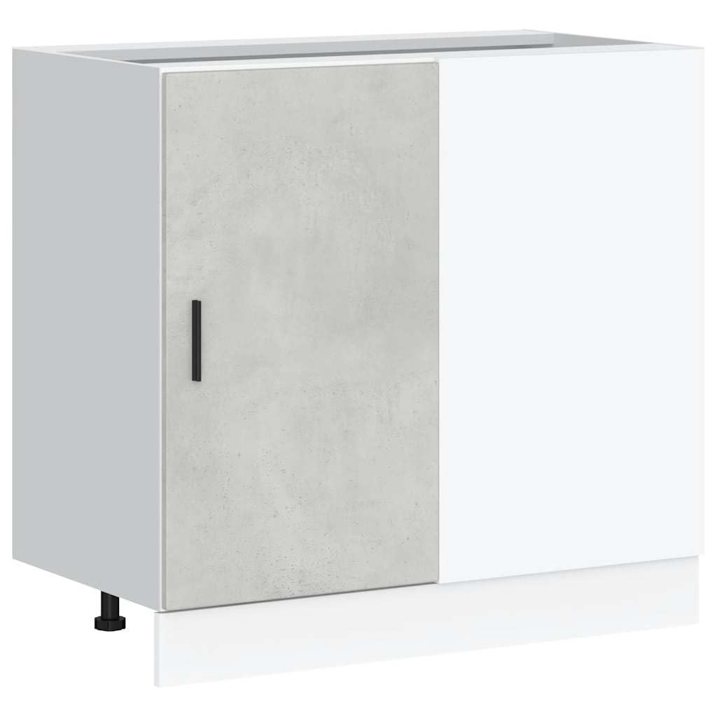 vidaXL Kitchen Base Cabinet Lyon Concrete Grey Engineered Wood — image 1