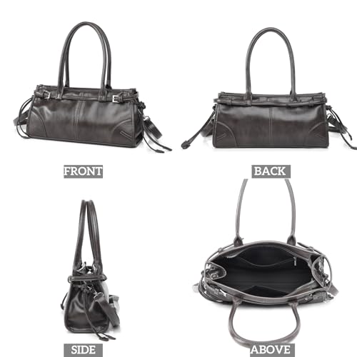 Shoulder Purse PU Leather Handbag for Women Top Handle Bag Satchel Purses2