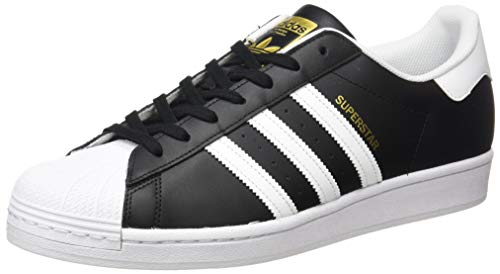 adidas Hommes Superstar Baskets, Core Black/Cloud White/Gold Metallic, 46 EU