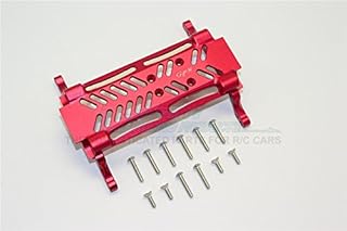Axial SMT10 Grave Digger (AX90055) & MAX-D (AX90057) Upgrade Parts Aluminum Gear Box Bottom Mount - 1Pc Set Red