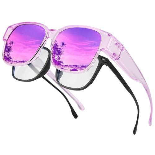 Image of Bircen Polarized Mens Sunglasses: UV Protection Black Blue Shades for Men Sport Driving with Al-Mg Metal Frame