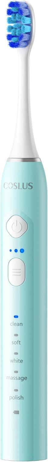 COSLUS C30 Electric Toothbrush for Adults, Ultra-Clean, 1PC, Green