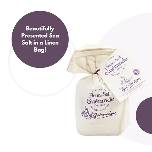 Le Guerandais Fleur De Sel De Guerande Linen Bag 4.4 oz miniatura 4