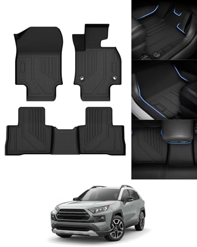 Mixsuper RAV4 50系 フロアマット 立体カーマット ラヴフォー 専用 3D 防水マット 5人乗り 2019年4月～現行 RAV4 カスタマパーツ 車種専用設計 TPE素材 防水 耐摩耗性 簡単取付 荷物収納