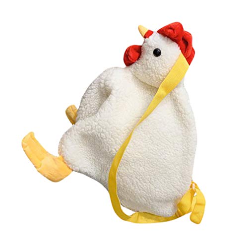 Amosfun Bolsa Feminina de Pelúcia Fofa Crossbody Chique Frango Galo Em Forma de Bolsa Bolsa Ombro Ce