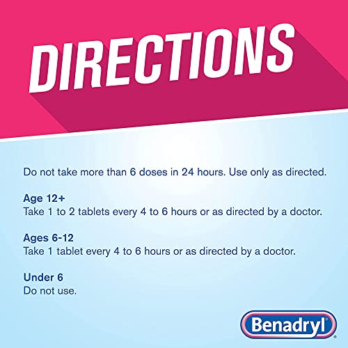 Benadryl 20201 Ultratabs Allergy, Pack of 24