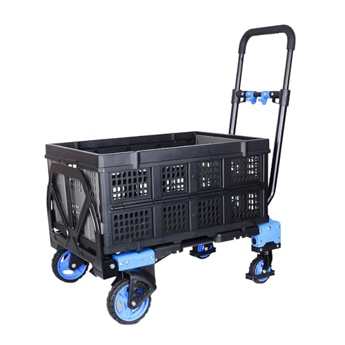 Carretilla plegable AIZYR con cesta y mango retráctil miniatura 1