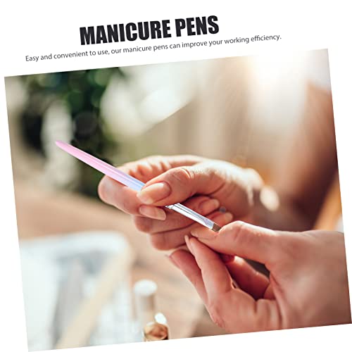 Beavorty 3 Pçs Caneta De Arte Para Unhas Caneta De Luz Acessórios Para Unhas Pincel Francês Para Unh