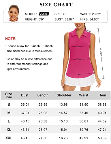 Ivicoer Womens Golf Shirt Polo Sleeveless Tennis Collared Top Athletic Tank Clothes For Ladies thumb #5