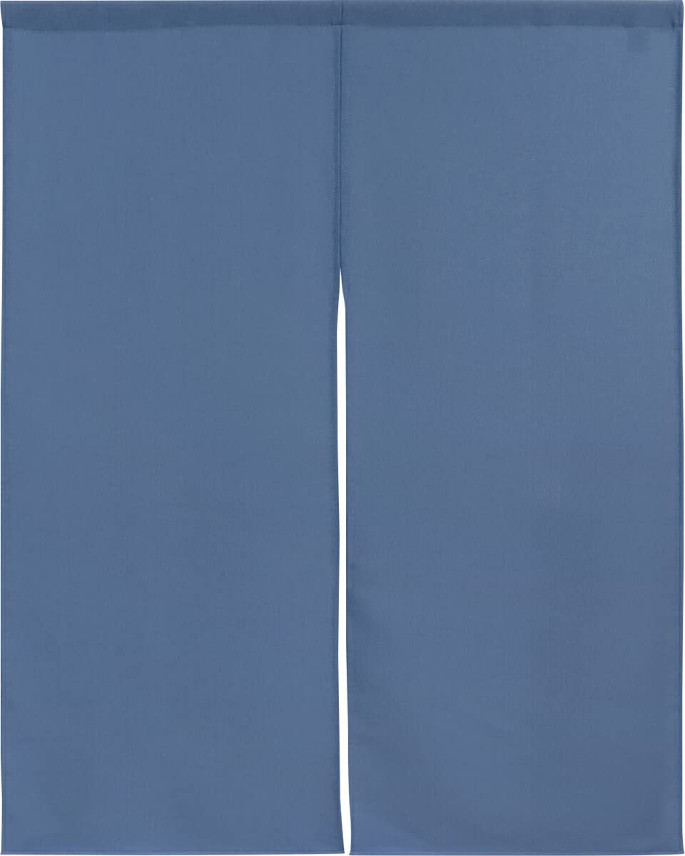 Japanese Noren Door Curtain Light Indigo 28x35in Polyester Japan Made