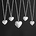 Jesscasday Heart Box Pendant Necklace Vintage Fashion Jewelry Locket Necklace For Women Men Christmas