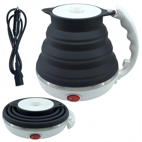 Tetera portátil plegable 24V para camión 450ml negro miniatura 1