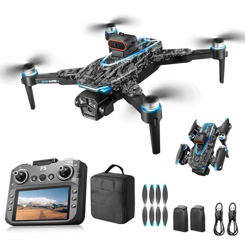 QQCHGOL FPV Camouflage Drone with Camera for Adult&Beginner, 2K HD Big Screen RC Quadcopter, One-Key Takeoff&Landing,360° Circle Flip,Gesture...