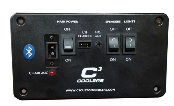 C3 RC Cooler - US Flag Rover | 30 can Capacity | Rechargeable Battery