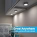 GE Wireless LED Tap-Lights, Battery Operated, 20 Lumens, Touch-Activated Puck Lights, Stick-On for Under Cabinet, Kitchen, Closet, or Garage, 2-Pack 25434