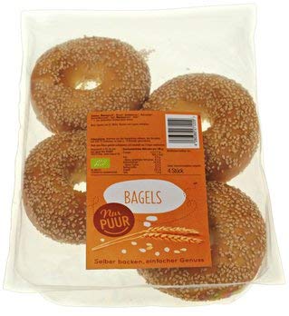 Nur Puur Bio Bagels 1 X 200 Gr Amazon De Lebensmittel Getranke
