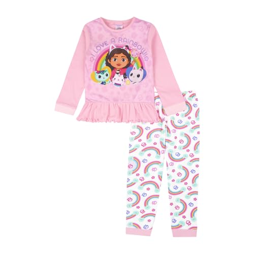 Gabby's Dollhouse Girls Pyjamas | Girls Long Pyjamas | Doll Pyjamas For Kids Girls | Official Gifts Pink