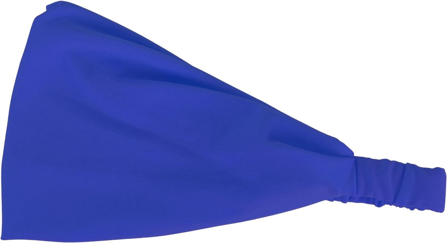 Motique Accessories Wide Neon Headwrap Stretchy Fabric for Fashion and Exercise (Royal Blue)