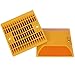 12 Pack Road Reflectors Reflective Pavement Marker, 4 by 4 inch Road Driveway Reflectors, Street Pavement & Asphalt Stud Markers for Speed Bumps Sidewalks Pedestrian Crossings Freeways and Driveways