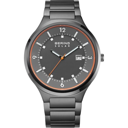 BERING montre solaire homme 14442-727 montre moderne sans pile inrayable