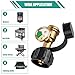 Aikyciu 2 PCS Propane Tank Gauge with Leak Detector, Universal Level Indicator for 5-40lb Tanks, Compatible with Camping Stoves, Heater, BBQ Grills, Gas Burners and More, QCC 1/Type 1 Connection
