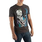 Batman Joker Half Face Tee Shirt T-Shirt-Large
