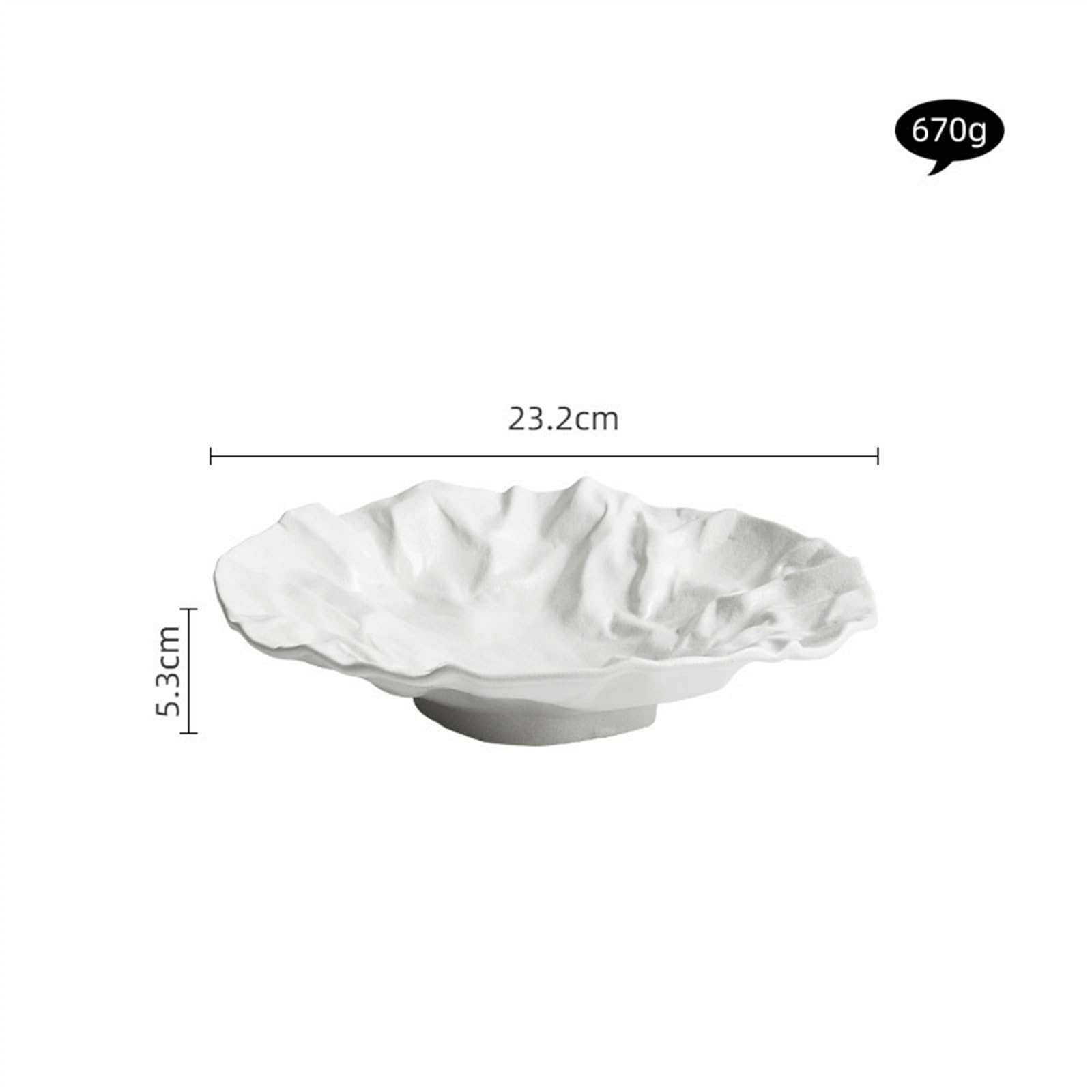 Platos Llanos Platos hondos Plegables de cerámica, vajilla de Color sólido, Plato de Fruta, Plato de Ensalada, vajilla de Calidad de cerámica for el hogar Platos Postre(Negro,9inch)