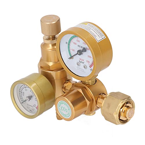 Argon Co2 Meter, Argon Co2 Regulator Precise Adjustment From 0 To 3500Psi Easy To Use For Mig Application #TOP10