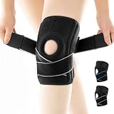 Rodillera Ortopedica, 1Pz Rodilleras Deportiva para Dolor de Rodillas, Rodillera Gym Ajustable con Protector Estabilizador...