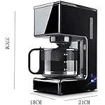 QJRGUY Machine, Filter Machine,0.75L Capacity Coffee Maker Producing Up To 7 Cups,Timer Function,Boil-Dry Protection,680W,Reusable,Washable - Image 6