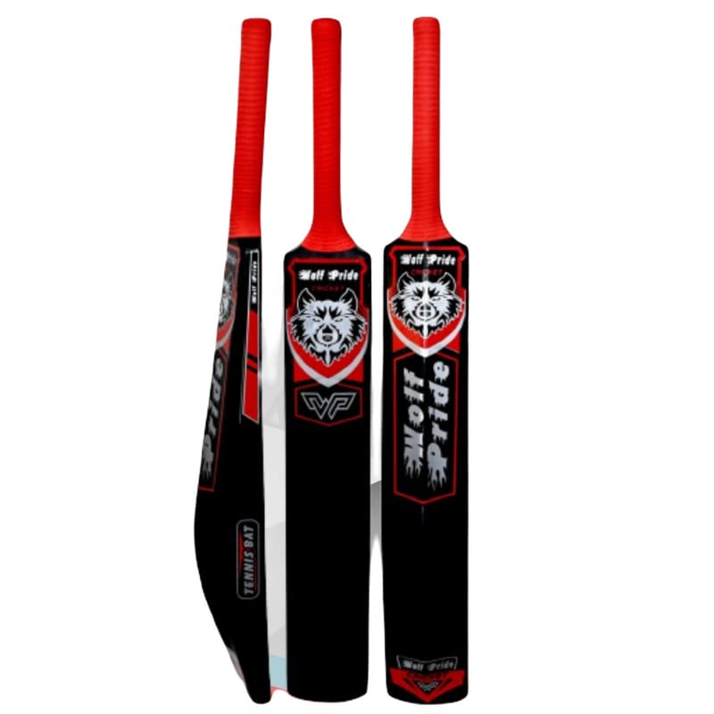 WOLF PRIDE WP Red & Red Black Hard Plastic Cricket Bat Size 8N (34"X4.5") (B0C3B619DN) Amazon Price History, Amazon Price Tracker