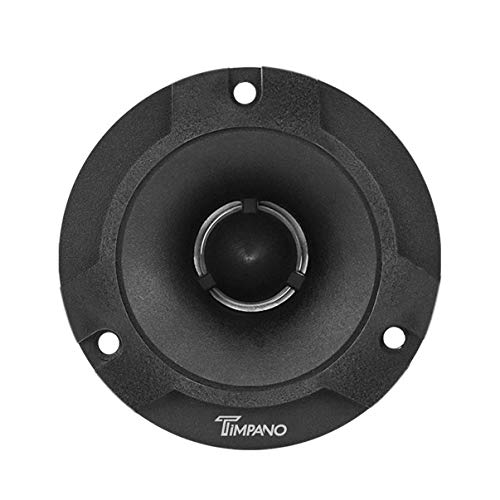 Timpano Tpt-St2 Black 3.75 Inch Super Tweeter, 4 Ohm, 500 Watts Peak, 105 Db Bullet, 1 In Voice Coil, Slim Profile Tweeters For Pro Car Audio (Pair) #TOP1