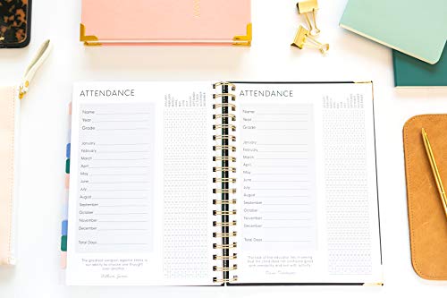 The Homeschool Planner: Beautiful and Undated with Monthly Tabs | To Do List, Goals, Meal Planning & Academic Tools | Homeschooling, Distance Learning & Family Organizer | Gold Spiral - Image 12