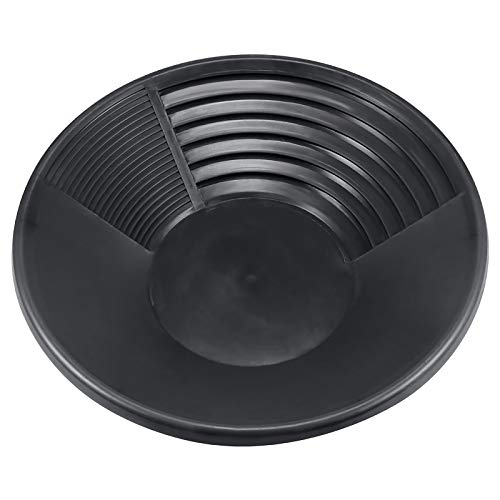 Plástico Negro Pan De Oro Cuenca, Pepita Minería Pan Dragado Prospección De Río Herramienta para Arena Minería De Oro Lavado Manual Equipo De Barrido De