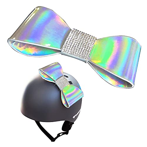 3T-SISTER Bow Knot for Helmet Windshield Decoration, Accessories for Bike Motocross Full Face Biker Helmet (Not Included) (Colorful)