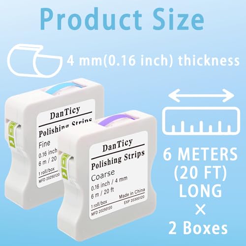 dental polishing strips 4mm interdental resin surface sanding files 2 pack