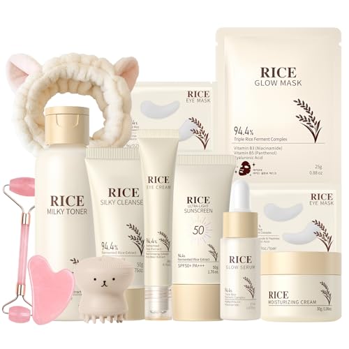 13PCS Rice Korean Skin Care Set, Korean Skincare Set, Korean Skin...