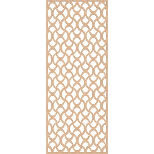 Image of Resort Decorative Pierced Fretwork Wood Wall Panels, 21 3 /8 inchW x 54 3 /8 inchH x 3 /8 inchT, Hickory