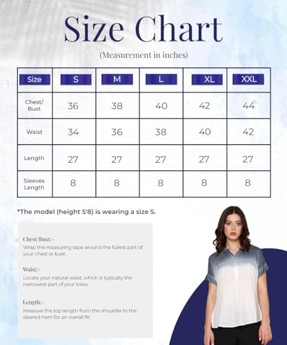 Image of Maaesa Hand Dyed Rayon Top for Women