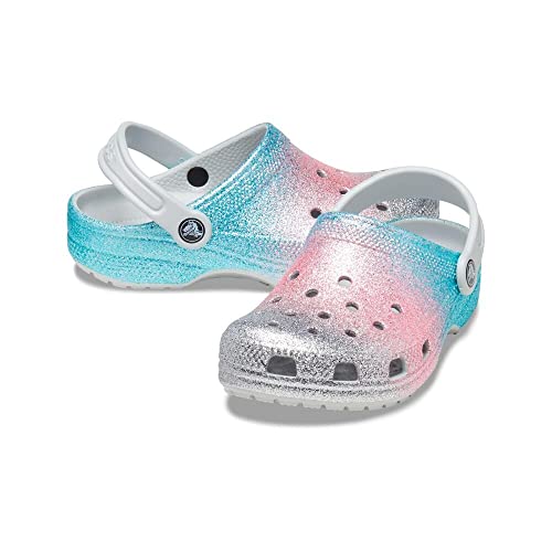 Image of Crocs Kids Unisex Classic Glitter Clog (Little Kid /Big Kid) Shimmer /Multi 3 Little Kid M