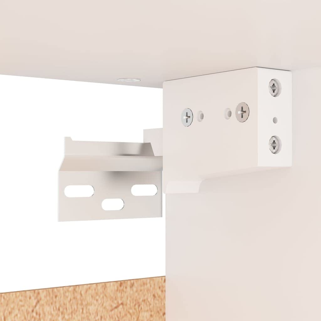 ACAGALA Armario colgante para baño, armario de pared plegable para baño, apertura telescópica, 70 cm de ancho, con tendedero, color blanco, 70 x 32,5 x 35 cm
