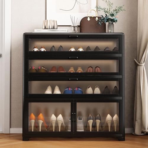 Étagère à chaussures sur pied magnétique pour un couloir rangé