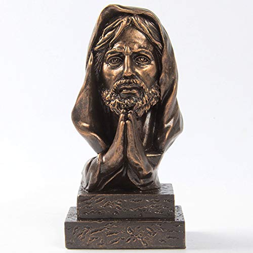 Sculpture de Jésus vintage ornement chrétien de collection aux détails artistiques précis