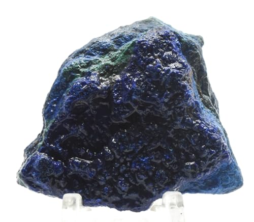 150ct Rich Blue Azurite Cluster w/Malachite Inclusions Rough Natural Gemstone Crystal Mineral Collectible Raw Specimen - S. Africa
