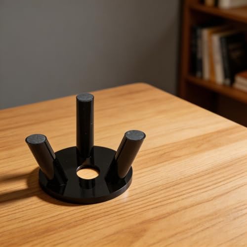 Soporte de escritorio transparente negro para Echo Dot Max y Spot 4