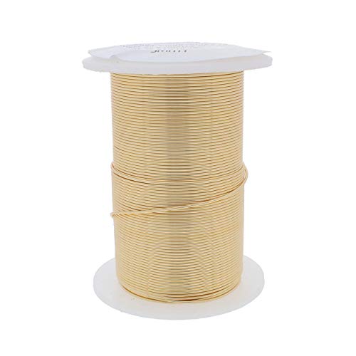 the beadsmith wire elements 20-gauge lacquered tarnish-resistant copper wire for jewelry making 15 yard 1372 meter spool gold