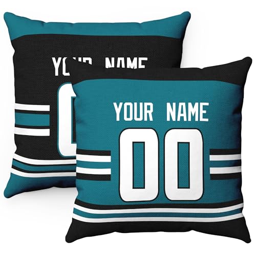 Image of ANTKING Throw Pillow 2 Packs Personalized Custom Any Name Number for Men Women Boy Gifts