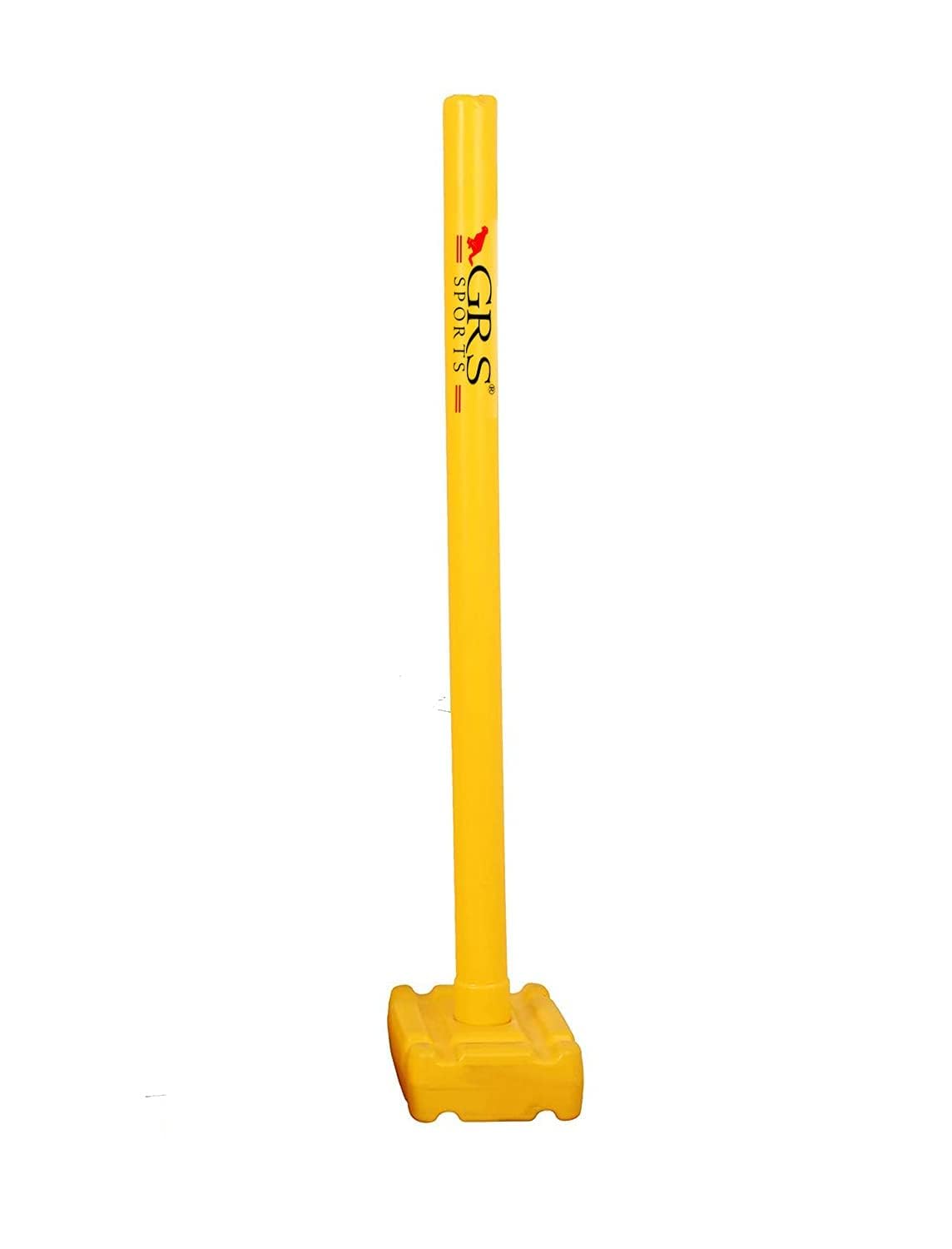 GRS India Best Heavy Plastic Cricket Stumps Set - 4 Stumps + 2 Bails + 2 Stand (Yellow)(Plastic Wicket Set) - Image 3 thumbnail
