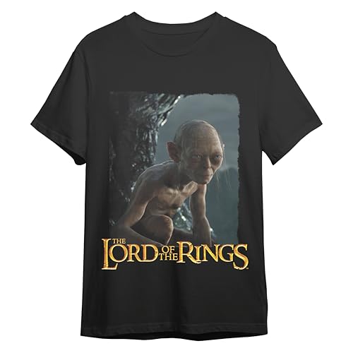 T-shirt Le Seigneur des Anneaux vêtement geek Gollum noir L